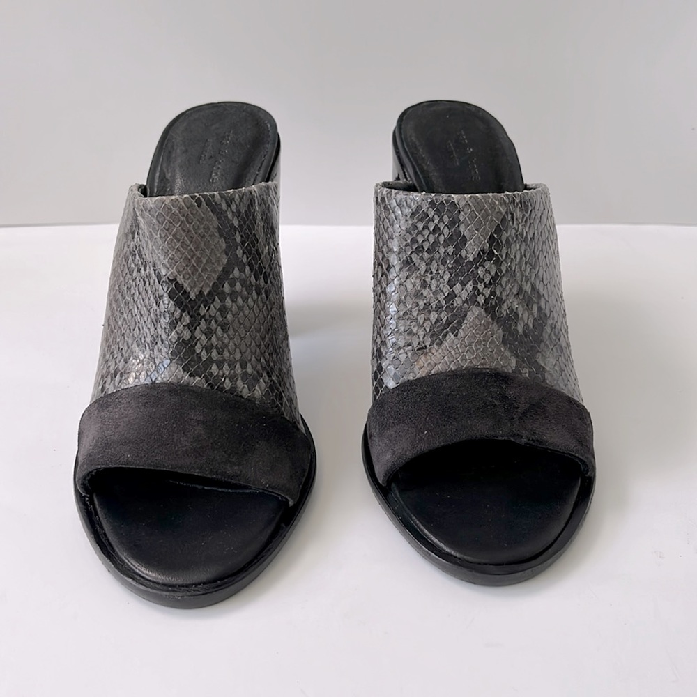 Rag & Bone 'Tristan' Suede Snake Print Leather Mu… - image 2